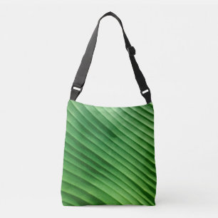Leaf Green Diagonal Crossbody Tas