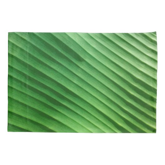 Leaf Green Diagonal Kussensloop (Achterkant-Links)
