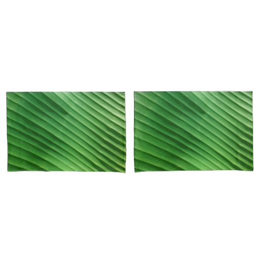Leaf Green Diagonal Kussensloop (Voorkant-Set)