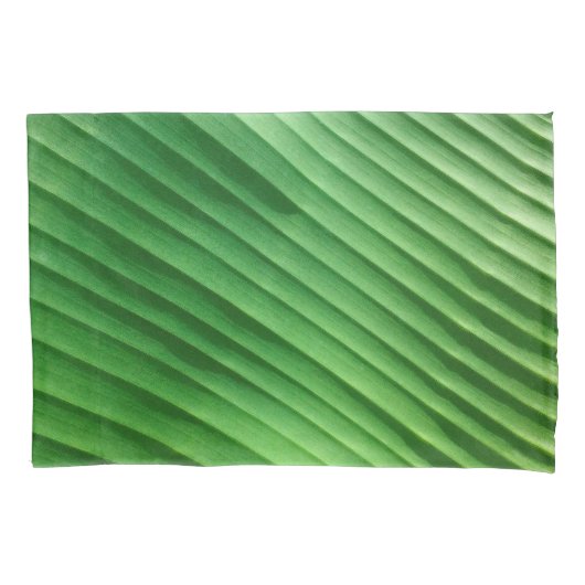 Leaf Green Diagonal Kussensloop (Voorkant-Links)