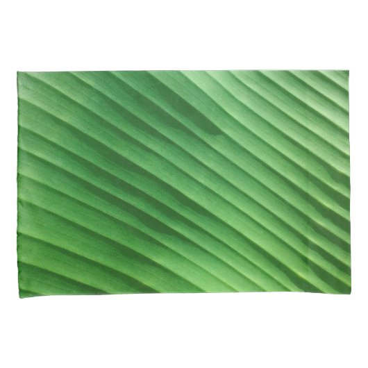 Leaf Green Diagonal Kussensloop (Voorkant-Rechts)