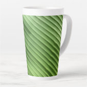 Leaf Green Diagonal Latte Mok (Rechterhoek)