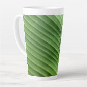 Leaf Green Diagonal Latte Mok (Linkerhoek)