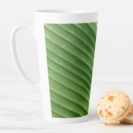 Leaf Green Diagonal Latte Mok (In situ)