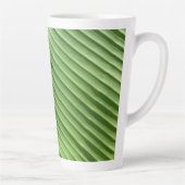 Leaf Green Diagonal Latte Mok (Rechts)