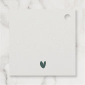 LEAF GREEN GOLD FOLIAGE WATERVERF WEDDING BEDANKT BEDANKJES LABELS (Achterkant)