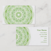 Leaf Green Spiderweb Visitekaartje (Voorkant / Achterkant)