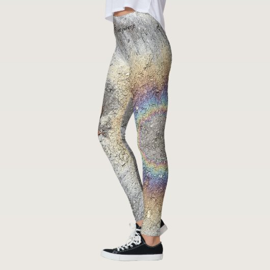Leaf Heart en Rainbow-leggings personaliseren Leggings (Links)