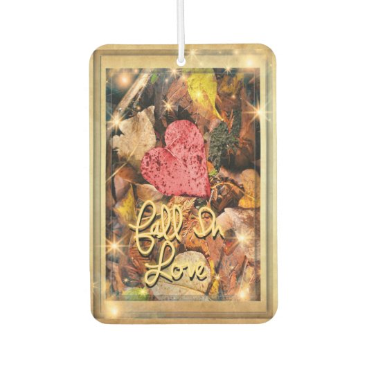 Leaf Heart Fall verlaat Air Freshener Luchtverfrisser (Voorkant)
