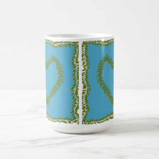 Leaf heart shaped mug koffiemok (Center)