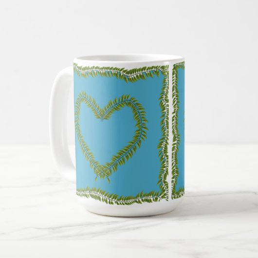 Leaf heart shaped mug koffiemok (Voorkant links)