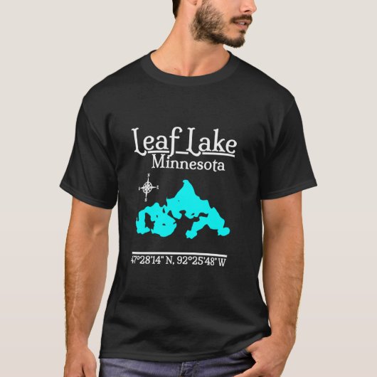Leaf Lake Minnesota T-Shirt met lange mouwen (Voorkant)