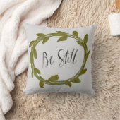 Leaf Laurel Pillow "Be still" Kussen (Deken)