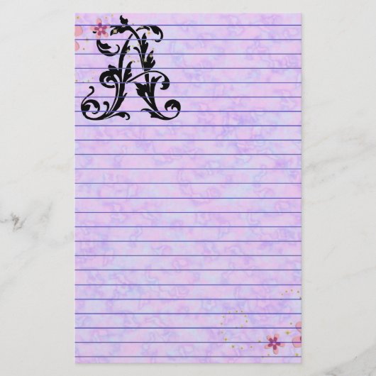 Leaf Letter A Briefpapier (Voorkant)