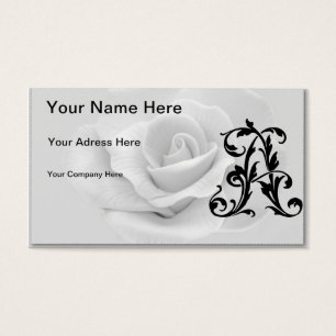 Leaf Letter A Visitekaartjes