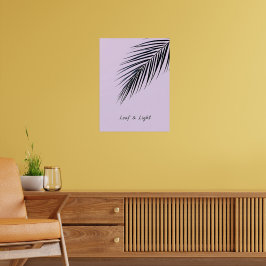 Leaf & Light – Minimalistisch palmblad Poster