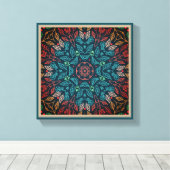 Leaf Line Art Abstracte originele seizoenen wandbe Canvas Afdruk (Insitu (Houten vloer))