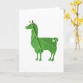 Leaf Llama Greeting Card Kaart (Gele Bloem)