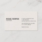 Leaf Logo | Finance Visitekaartje (Achterkant)