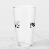 Leaf Logo met naam Glas (Rechts)