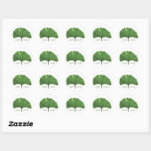 Leaf Lover Tree Hugger Ronde Sticker (Vel)