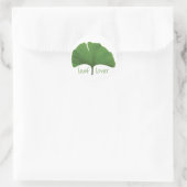 Leaf Lover Tree Hugger Ronde Sticker (Tas)