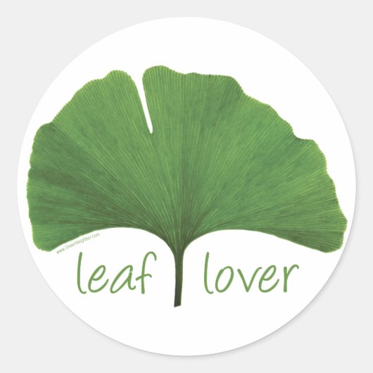 Leaf Lover Tree Hugger Ronde Sticker (Voorkant)