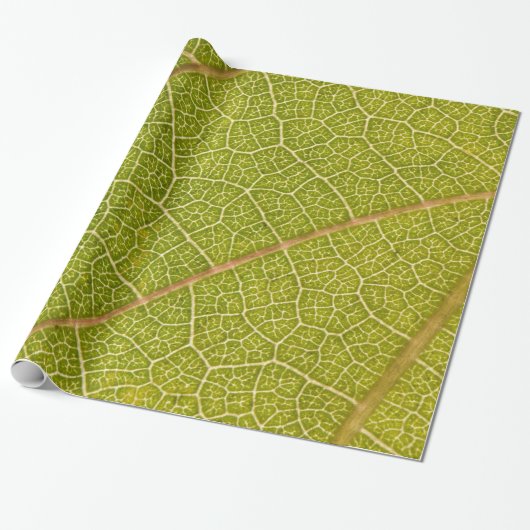 Leaf Macro Wrapping Paper Cadeaupapier (Uitgerold)