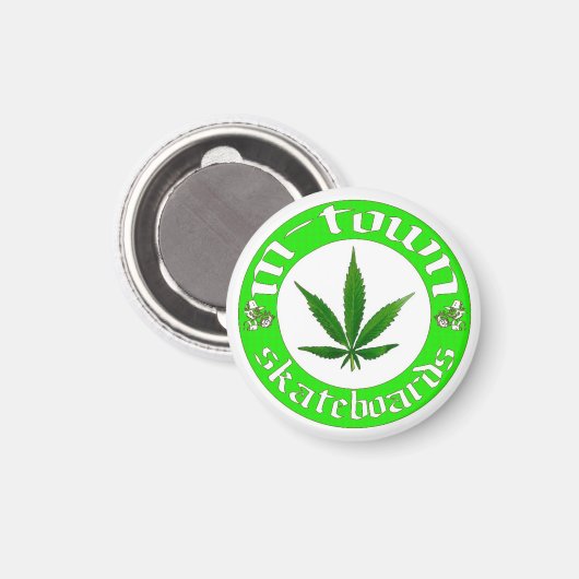 leaf magnet white (Voorkant / Achterkant)