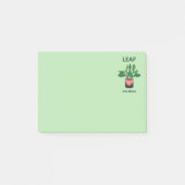 Leaf me Alone Funny Sarcastic Quote Gardener's Post-it® Notes (Voorkant)