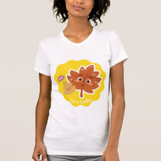 Leaf Me Breathless | Cute Autumn Leaf Pun Sticker T-shirt