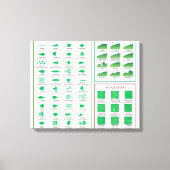 Leaf Morphology Chart Canvas Afdruk (Voorkant)