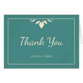 Leaf Motif Bedankt (Voorkant Horizontaal)