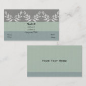 Leaf Motif Soft Shades Custom Visitekaartje (Voorkant / Achterkant)