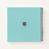 Leaf Motif Square Spiral Notitieboek (Achterkant)