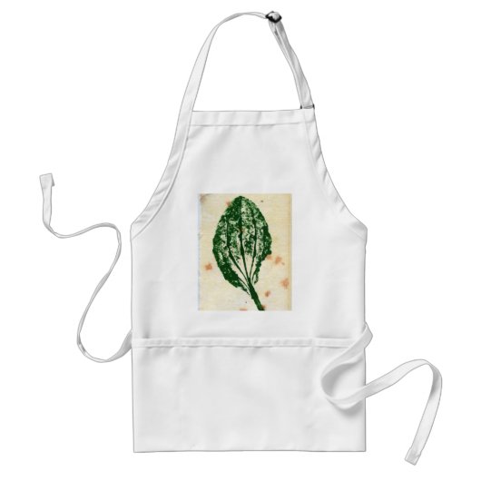 Leaf Natuur Print Apron Standaard Schort (Voorkant)