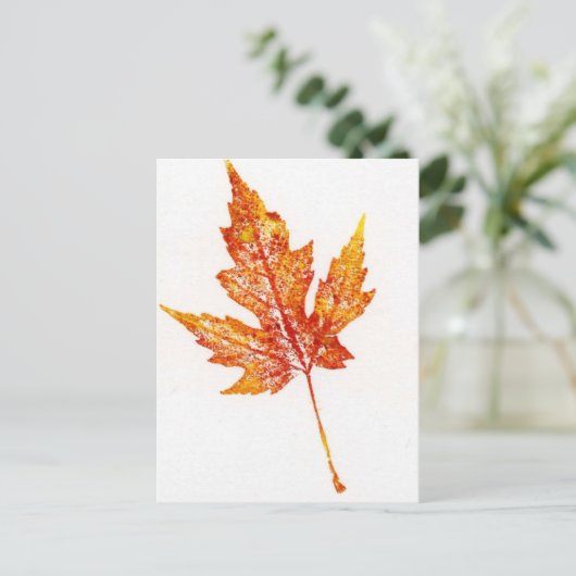 Leaf Natuur Print Briefkaart (Staand voorkant)