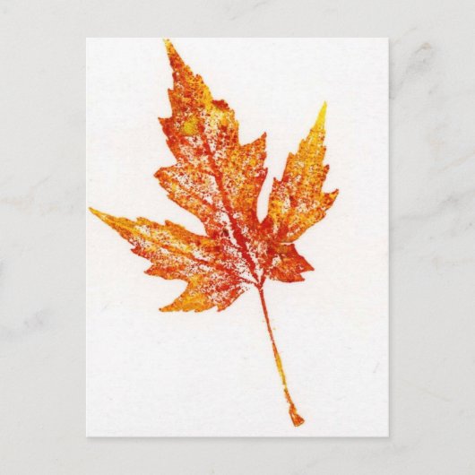 Leaf Natuur Print Briefkaart (Voorkant)