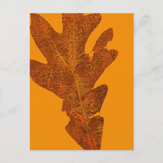 Leaf Natuur Print Briefkaart (Voorkant)