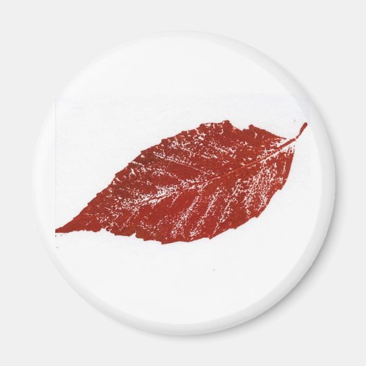 Leaf Natuur Print Magnet (Voorkant)