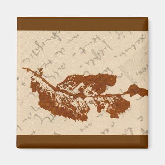 Leaf Natuur Print Magnet (Voorkant)