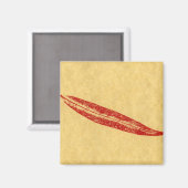 Leaf Natuur Print Magnet (Voorkant / Achterkant)