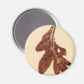 Leaf Natuur Print Magnet (Voorkant / Achterkant)
