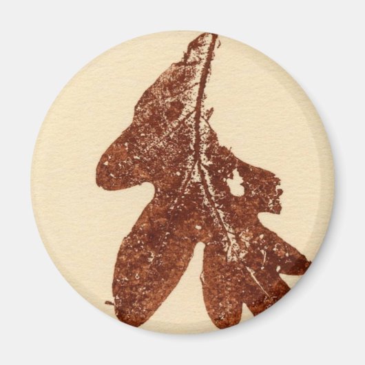 Leaf Natuur Print Magnet (Voorkant)