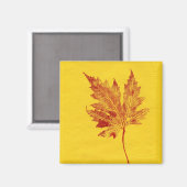 Leaf Natuur Print Magnet (Voorkant / Achterkant)