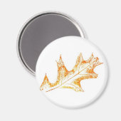 Leaf Natuur Print Magnet (Voorkant / Achterkant)