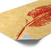 Leaf Natuur Print Mini-Poster (Hoek)