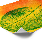 Leaf Natuur Print Mini-Poster (Hoek)