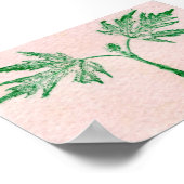Leaf Natuur Print Mini-Poster (Hoek)