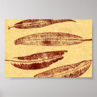 Leaf Natuur Print Mini-Poster
